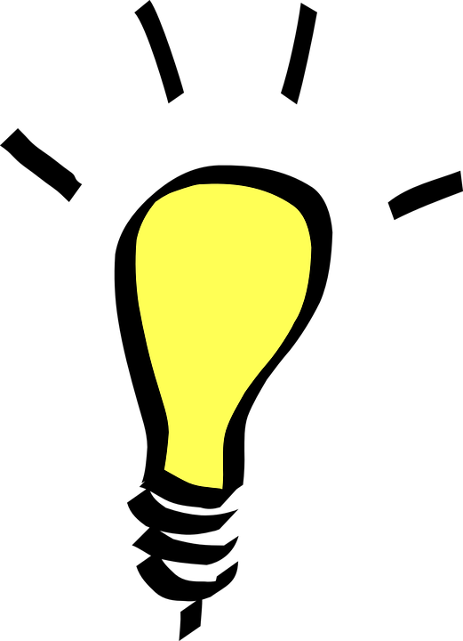 Light, Bulb, Yellow, Idea, Electricity, Epiphany, Think - Light Bulb Png (521x720)