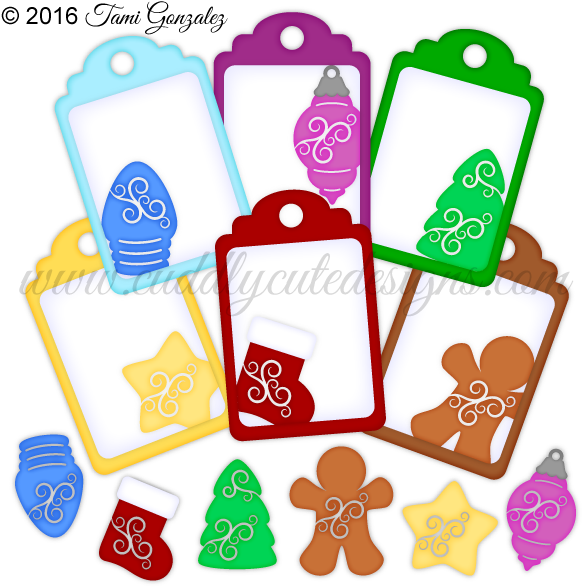 Fancy Christmas Tags - Christmas Day (600x600)