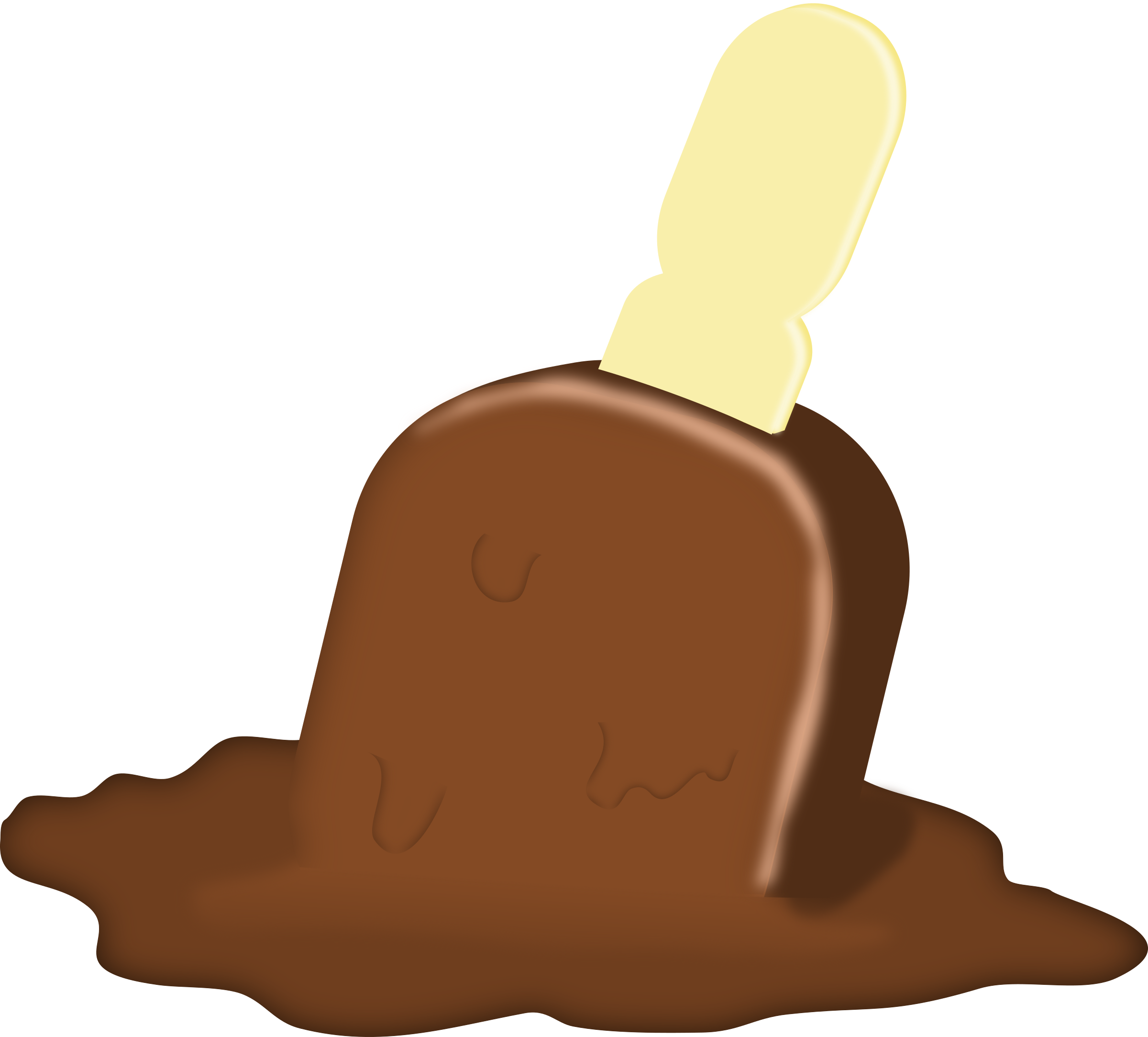 Ice Cream Cupcake Muffin Frosting & Icing Clip Art - Melted Ice Cream Clipart (2400x2167)