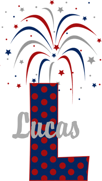 Favorite - 4th Of July Fireworks Letter L Shower Curtain (700x700)