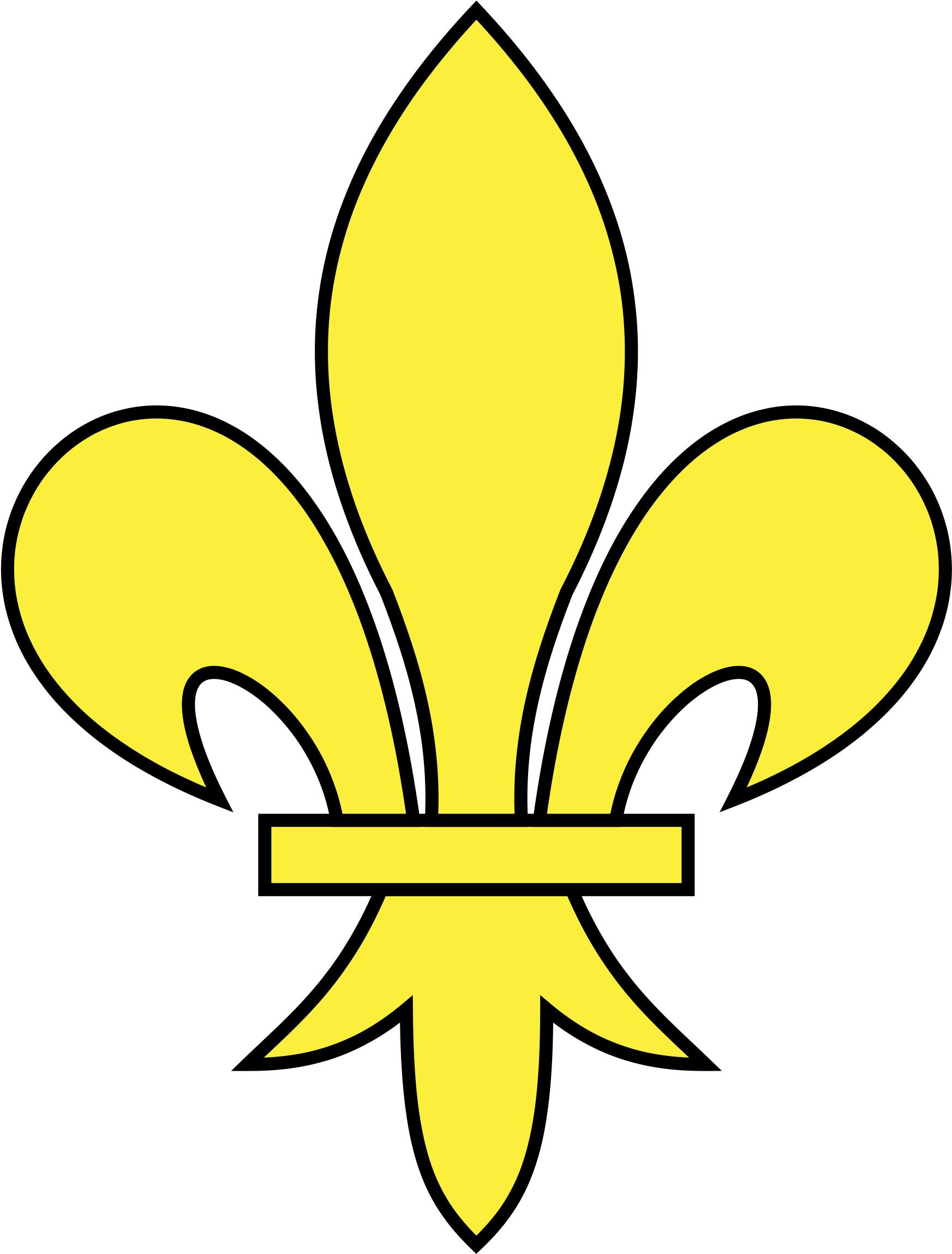 Open - Drawing Of A Fleur De Lis (2000x2400)