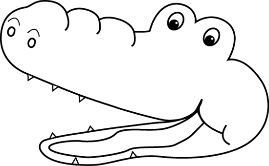 Black And White Greater Than Alligator Mouth - Greater Than Less Than Alligator Black And White (550x340)