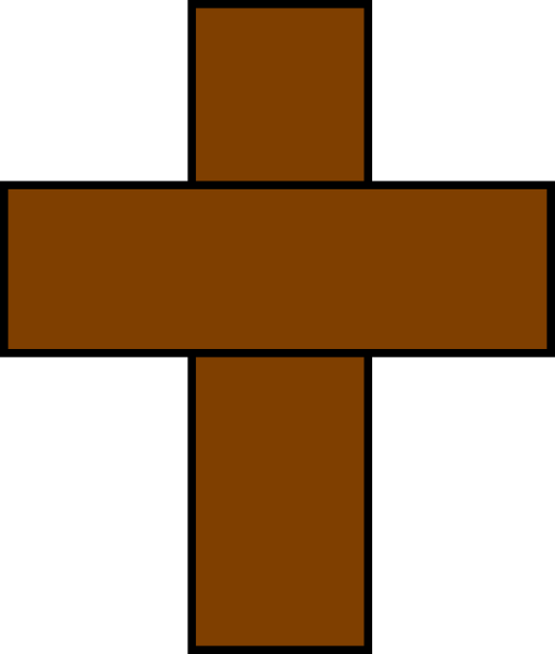 Cross Clip Art At Clker - Comics (504x594)