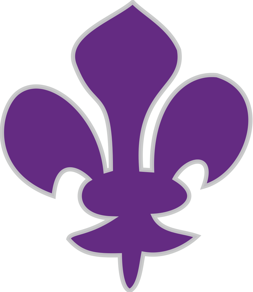 Heraldique Meuble Fleur De Lis Gelre Purple - Purple Fleur De Lis Transparent (885x1023)