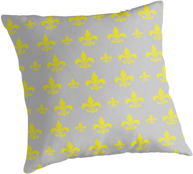 Fleur De Lis Pattern Throw Pillows By - Sounds Good Feels Good (875x875)