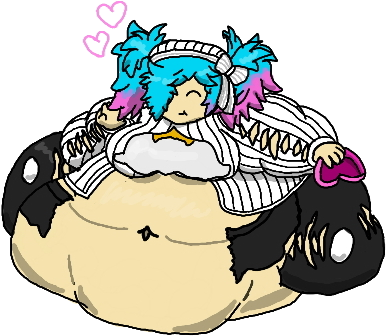 Pudgy Pillow Peri By Lieffatano - Pillow (416x363)