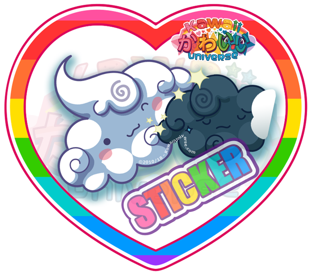 Kawaii Universe Clouds Best Friends Soul Mates - Soulmate (646x646)