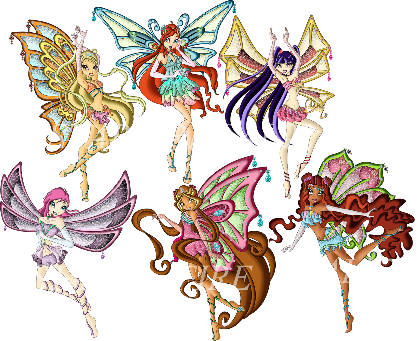 Winx Club Enchantix Fanart (1386x1130)
