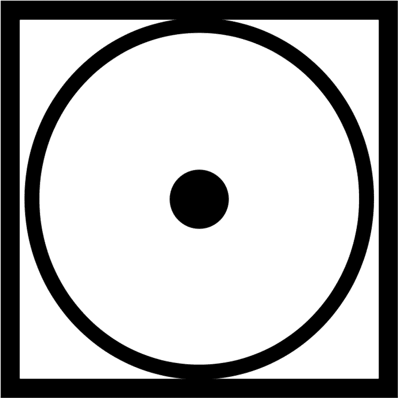 Круг в квадрате с точкой. Точка в круге символ. Значок кружок в квадрате с точкой. Квадратик с точкой внутри. Круг на бирке