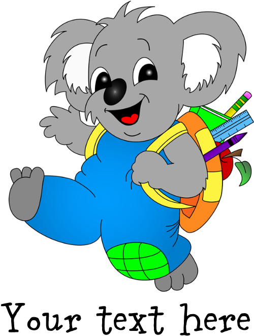 Favorite - Koala Bear With Backpack Ornament (oval) (700x700)