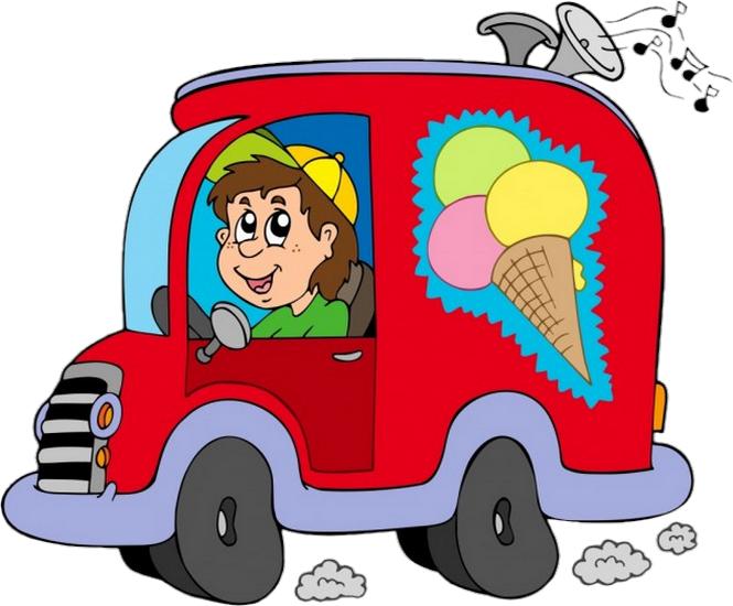 Ice Cream Van Ice Cream Van Car Truck - Cartoon Ice Cream Van (665x550)