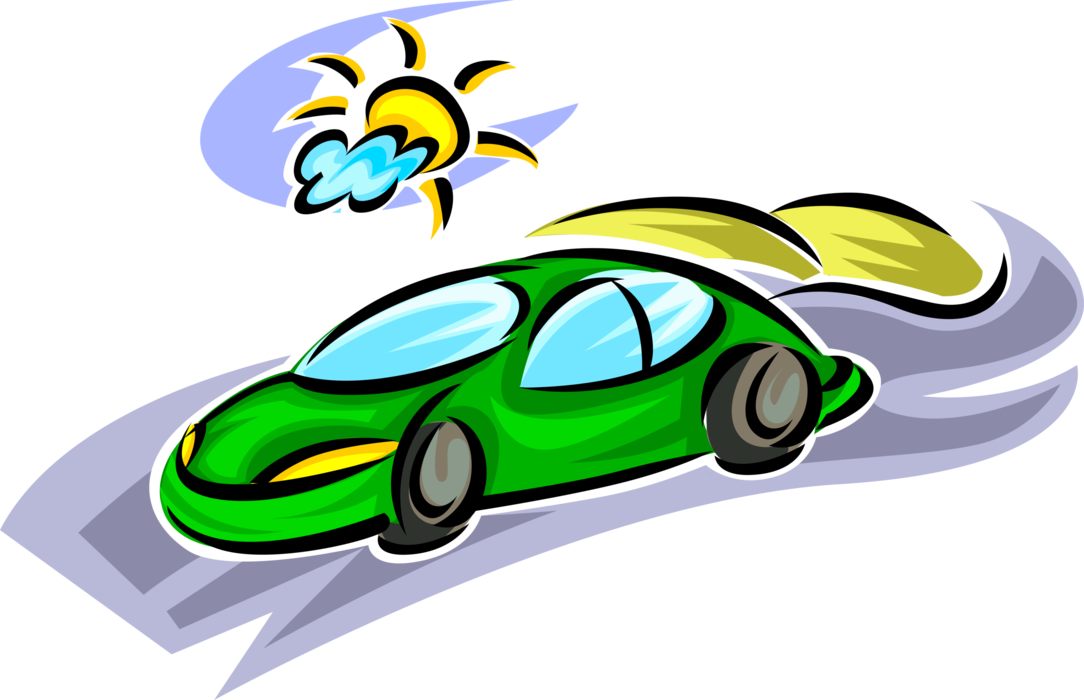 Vector Illustration Of Family Automobile Motor Vehicle - City Car (1084x700)