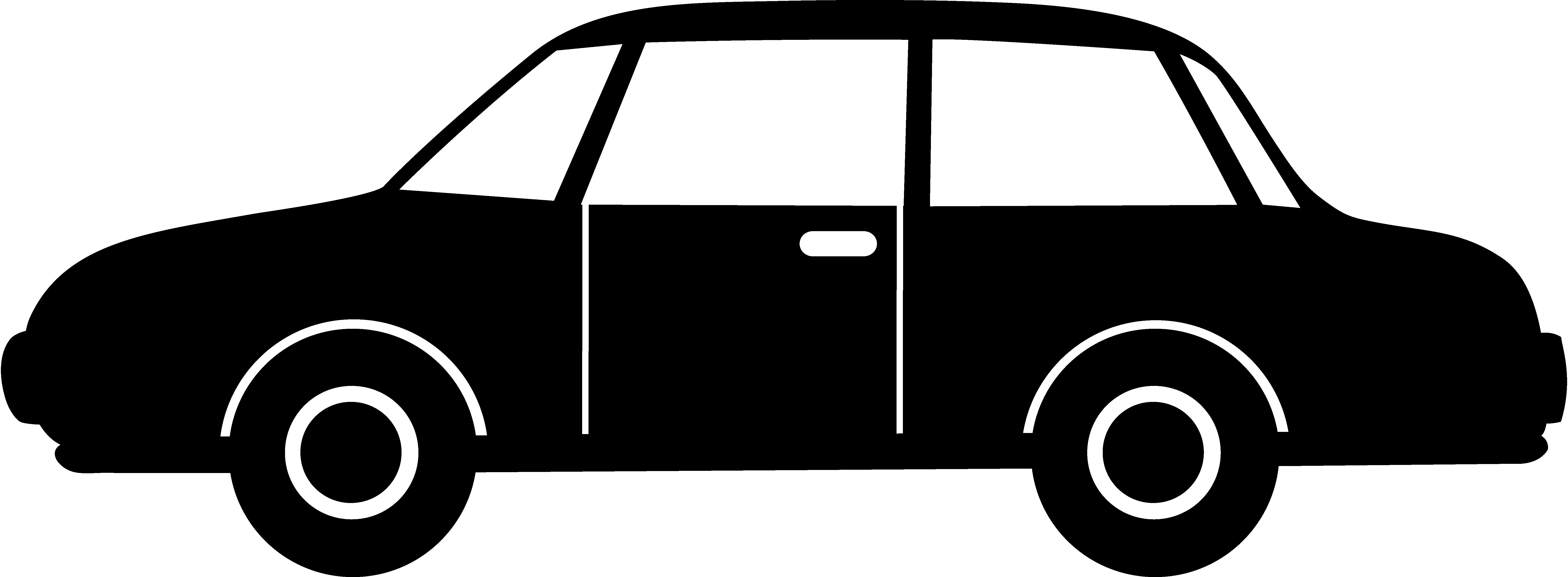 Clipart Car Silhouette 32 Of Car 20clipart Silhouette - Car Clipart Black And White (7162x2636)