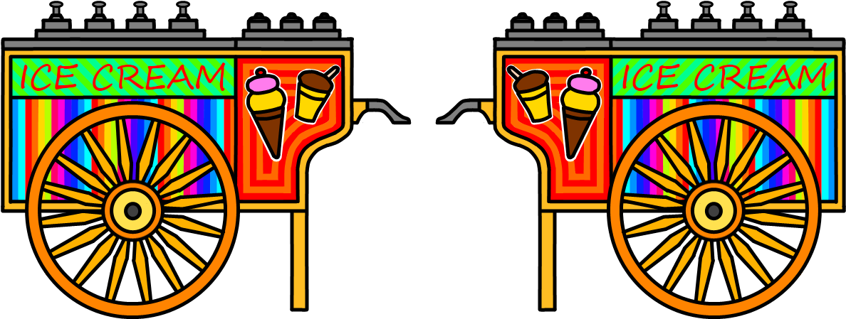 Cart Clipart Sorbetero - Sorbetes Png (1300x500)