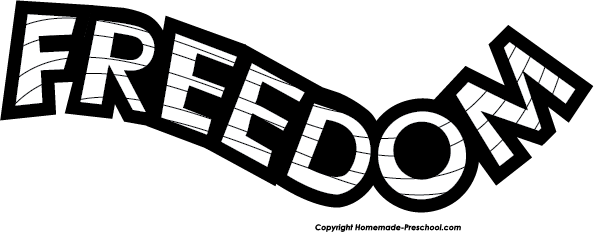 Click To Save Image - Freedom Clipart Transparent (594x232)
