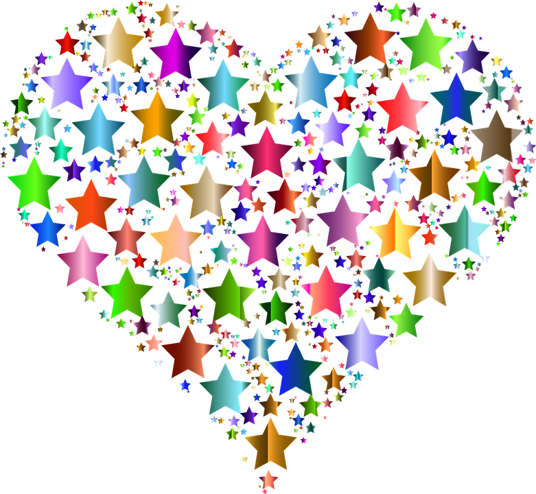 Free Image On Pixabay - Colorful Hearts Transparent Background (781x720)