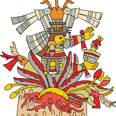 Aztec Clipart Aztec God - Book Of Chilam Balam Of Chumayel (400x400)