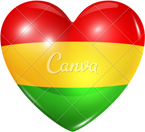 Love Bolivia, Heart Flag Icon - Can Stock (800x744)