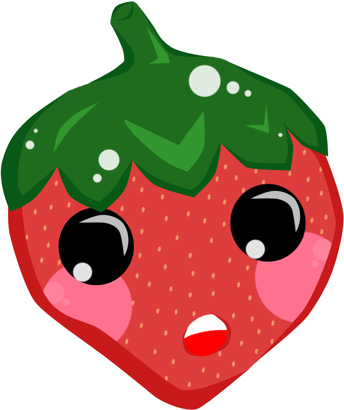 Chibi Strawberry By Sleepymoods - Digital Art (711x824)