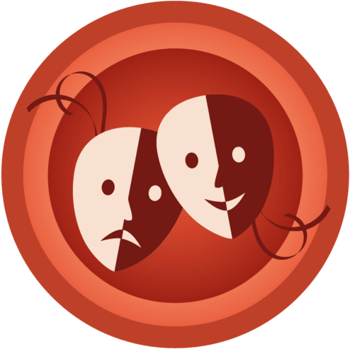 A Large Illustration Of A Meteorite Badges - Circle (512x512)