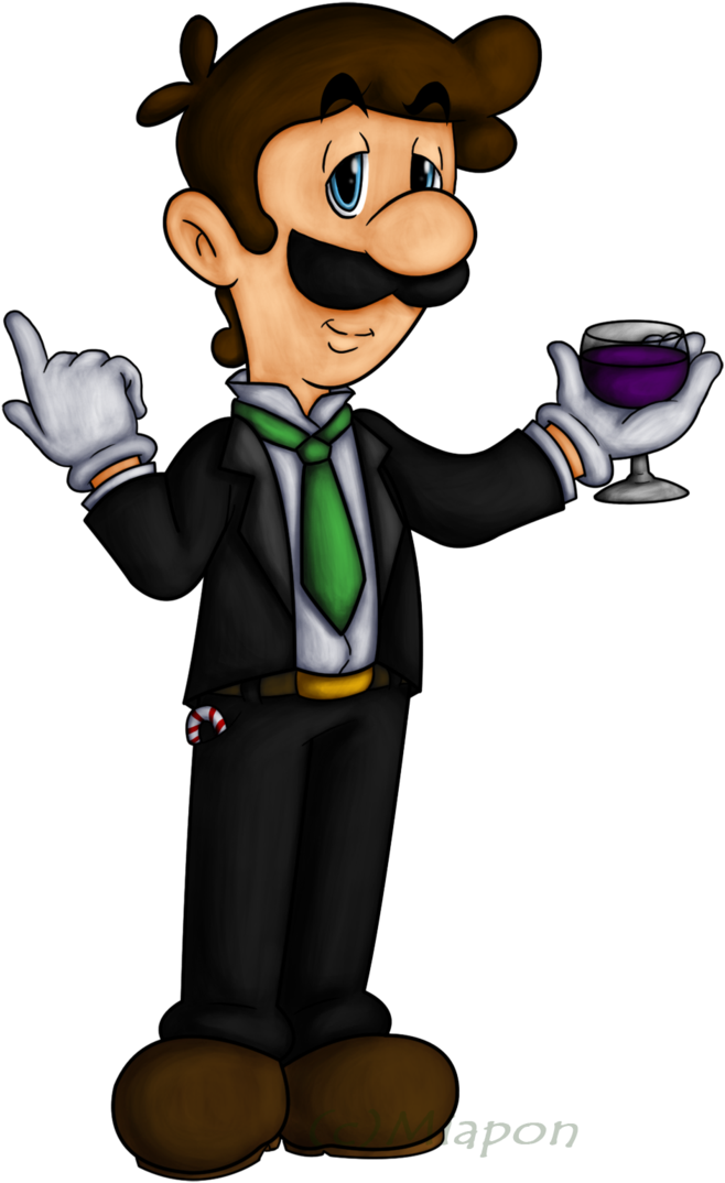 Luigi Christmas - - - Mario 64 Ds Casino Luigi (699x1143)