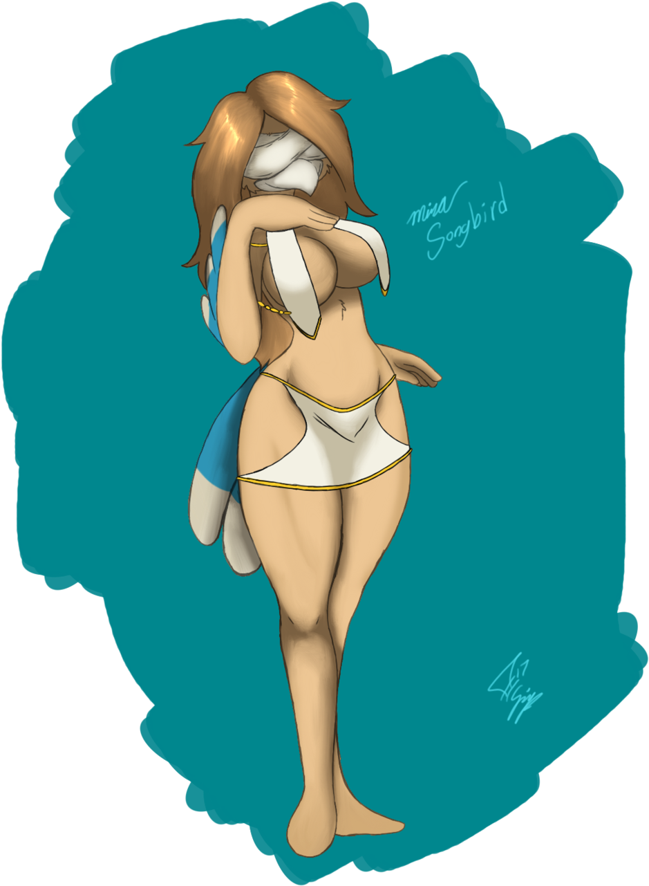 Mina Songbird By Thefimp Mina Songbird By Thefimp - Cartoon (1024x1367)