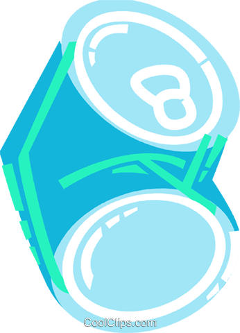 Crushed Can Royalty Free Vector Clip Art Illustration - Circle (346x480)