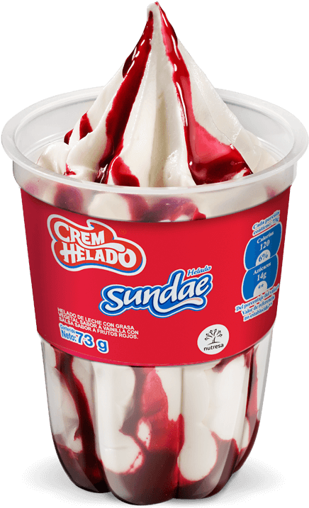 Sundae Crem Helado - Helados De Crem Helado (623x723)