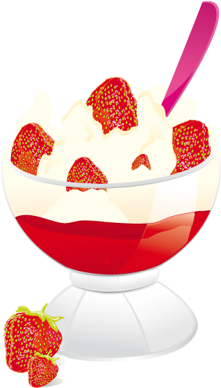 Vinilo Decorativo Copa Helado - Vector (374x561)