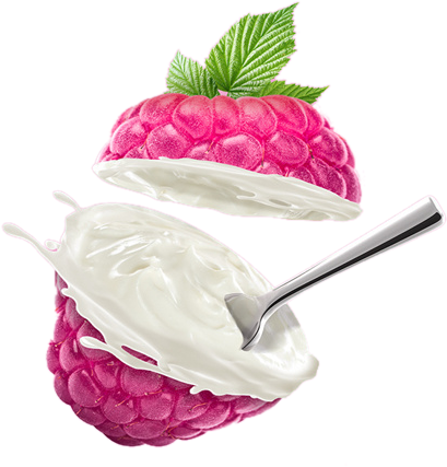 La Leche Helado De Frambuesa - Advertising (600x700)