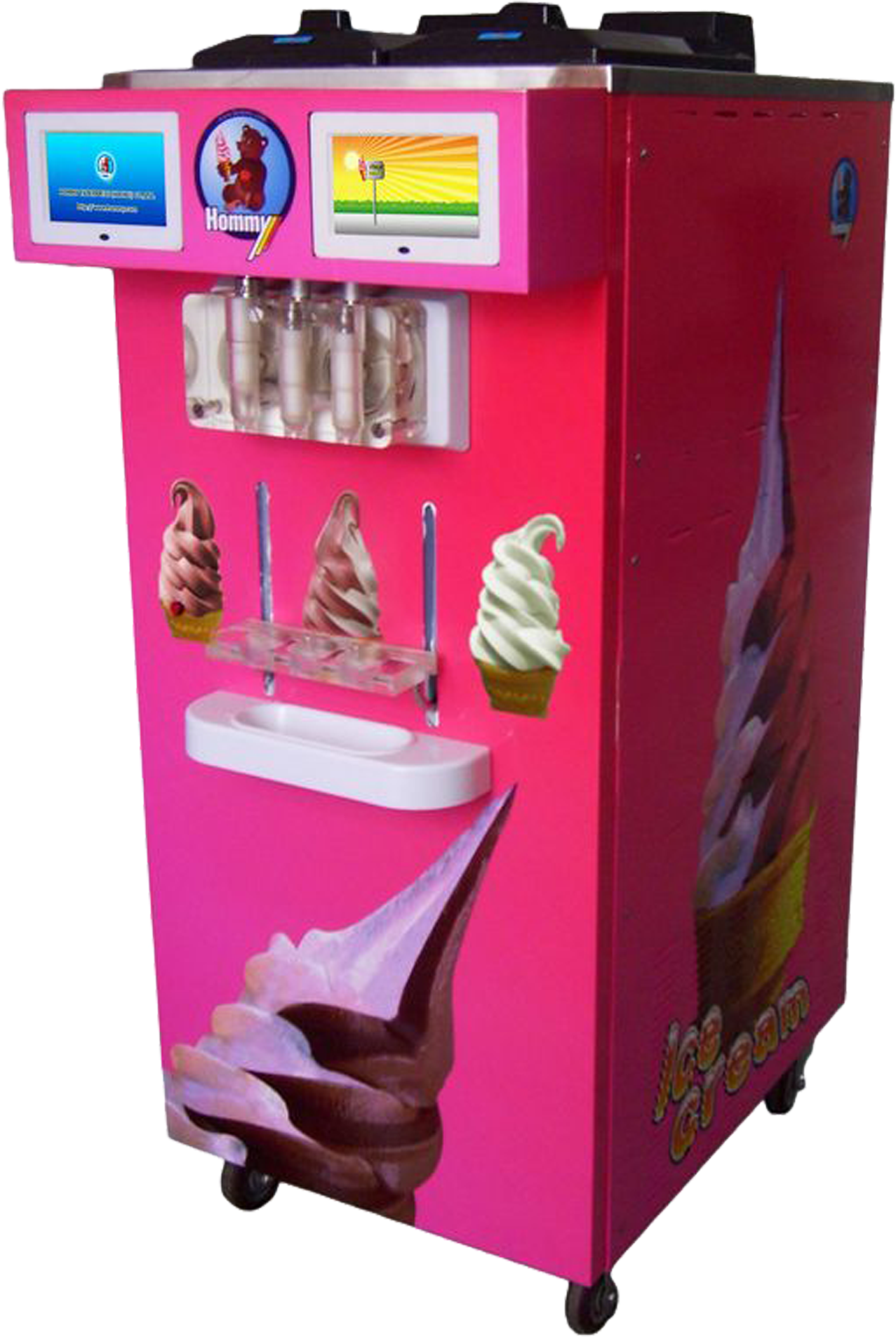 Salteado De Helado De Yogur Congelado Conos De Helado - Ice Cream Vending Machine Price (2500x2500)