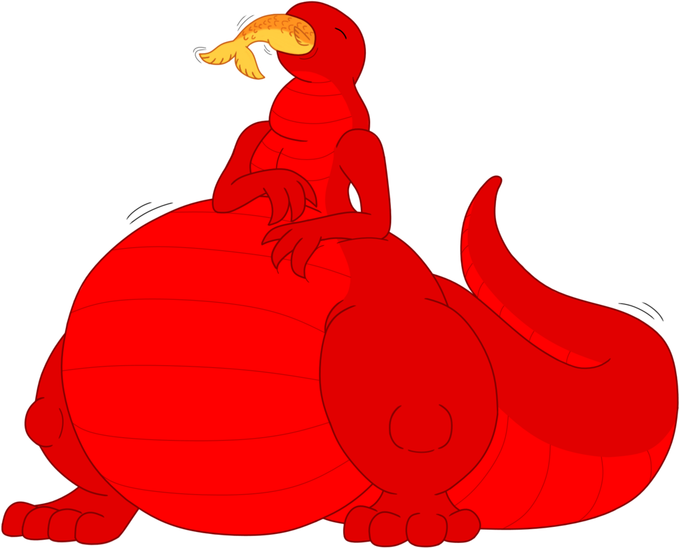 Leech's Fishy Snack By Thegreatallosaur - Leech's Fishy Snack By Thegreatallosaur (998x801)