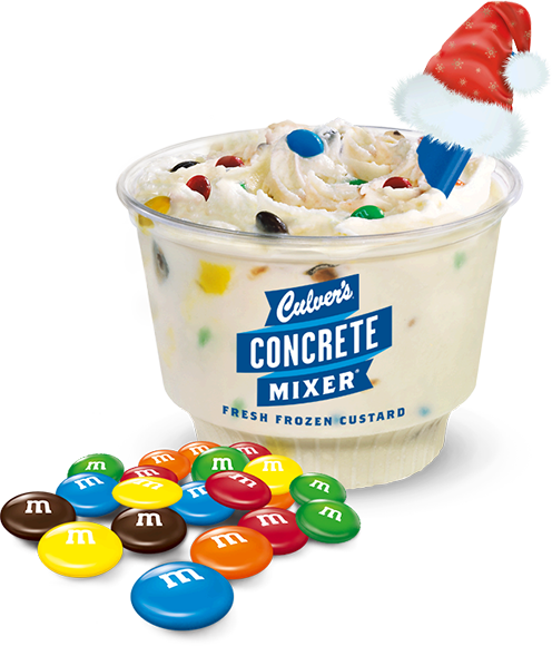 Culver's Concret Mixer Made With M&m's And Fresh Frozen - Culvers Mini Concrete Mixer (496x580)