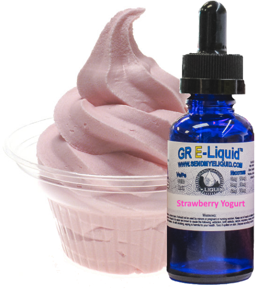Strawberry Yogurt Vape Juice Shop Now And Save 51% - Frozen Yogurt Clip Art (600x600)