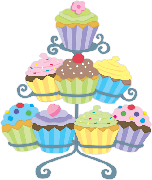 Cupcake Tray Clip Art (590x590)