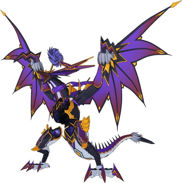 Annihilation Black Death Dragon, Abygale Full Body - Annihilation Black Death Dragon, Abygale Full Body (640x700)
