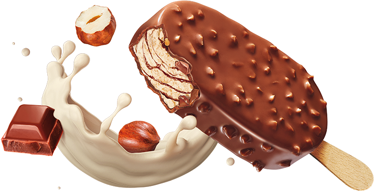 Ice Cream Collection - Ice Cream Nuts Png (992x376)