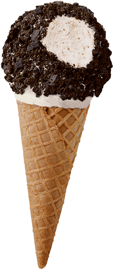 Sundae Cone Cookies N' Cream - Big Dipper Ice Cream (263x607)