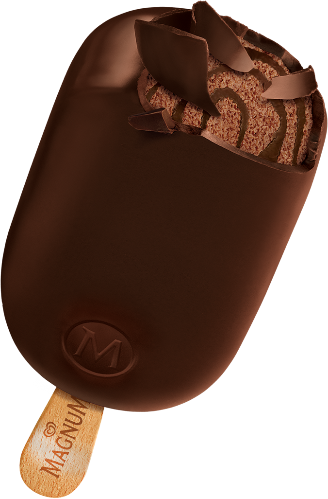 Triple Chocolate Treat Of Chocolate Ice Cream With - Magnum Ice Cream Chocolate Truffle (1500x1205)