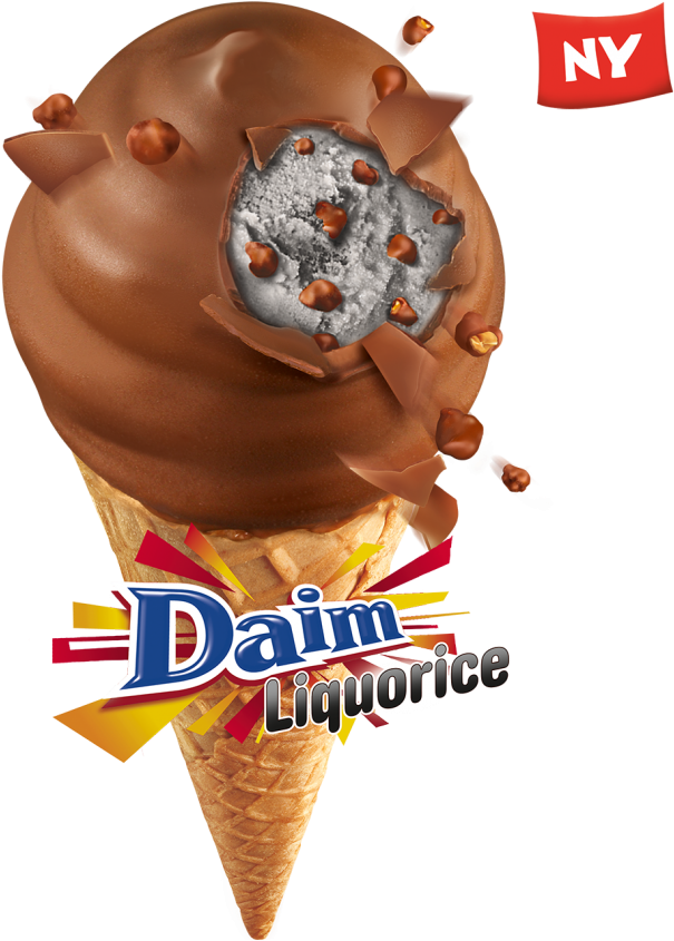 Swedish Liquorice Flavoured Ice Cream With Daim Candy - Daim Lakrits (768x980)