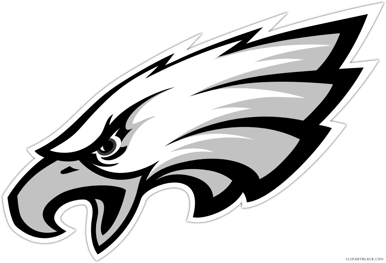 Eagle Animal Free Black White Clipart Images Clipartblack - Philadelphia Eagles Logo Png (1282x873)