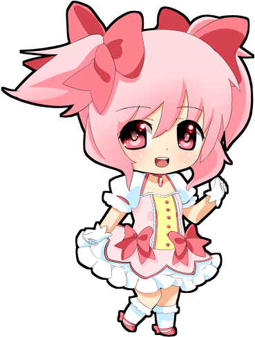 Pink Chibi Girl Png (500x500)