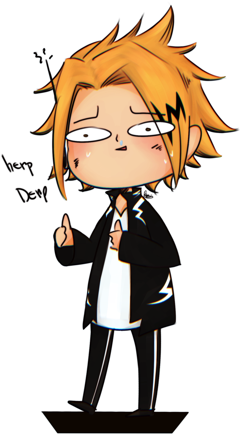 Bnha Kaminari Denki Speed Paint By Izsumi123 - Bnha Kaminari Denki Speed Paint By Izsumi123 (1024x1885)