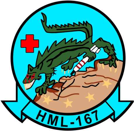 Usmc Hml-167 Warriors Sticker - Usmc Hml-167 Warriors Sticker (472x480)