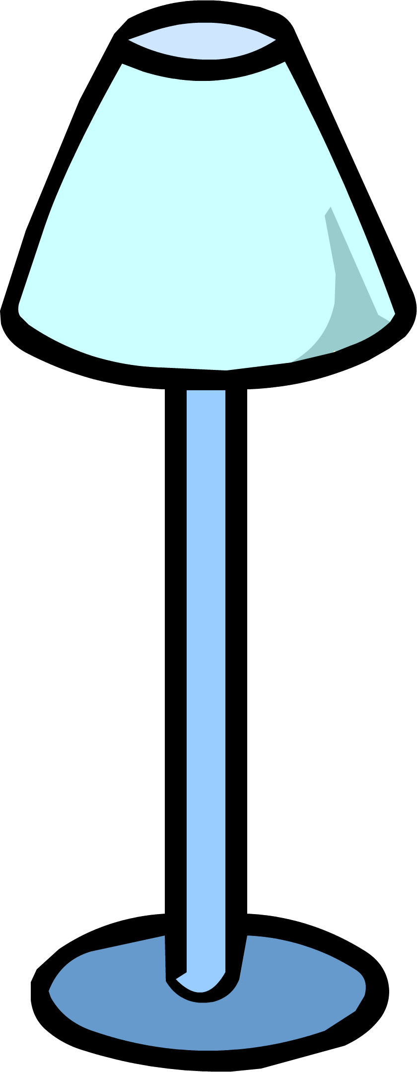 Blue Lamp - Club Penguin Wiki Furniture Blue Chair (840x2159)
