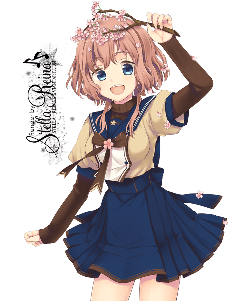 Anime Girl Sakura Png (790x1000)