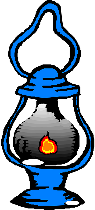 Lampara Clipart - Oil Lamp Clip Art (360x720)
