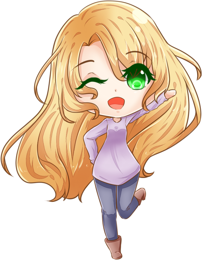 [chibi] Bluesnowfire By C-chesle - Flight Attendant Chibi (1000x1000)