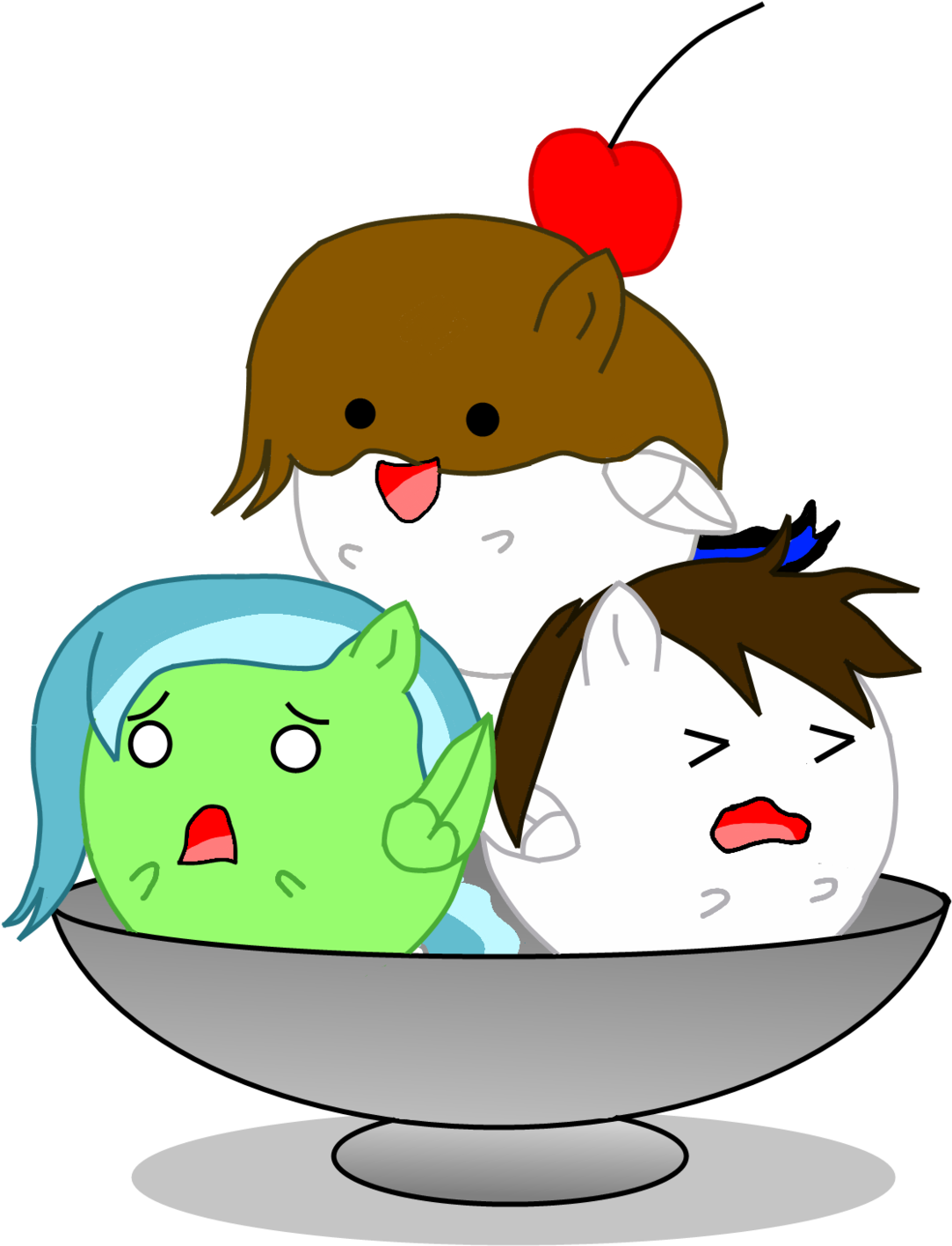 Chibi Ice Cream To The Order By Wazzzaap On Deviantart - Cartoon (1280x1513)