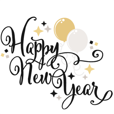 New Years Eve Happy Balloons - New Years Clip Art (400x400)